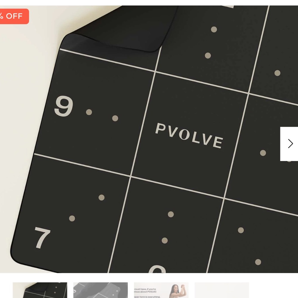 Pvolve Black Precision Mat
